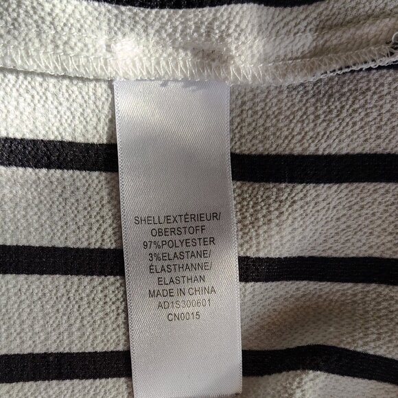 Adrianna Papell Striped Plus Size Blouse 1X - Nautical Coastal Preppy Work Wear - Picture 10 of 11